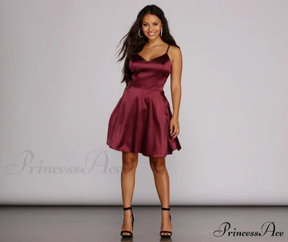 Emme Satin Stylish Party Dress