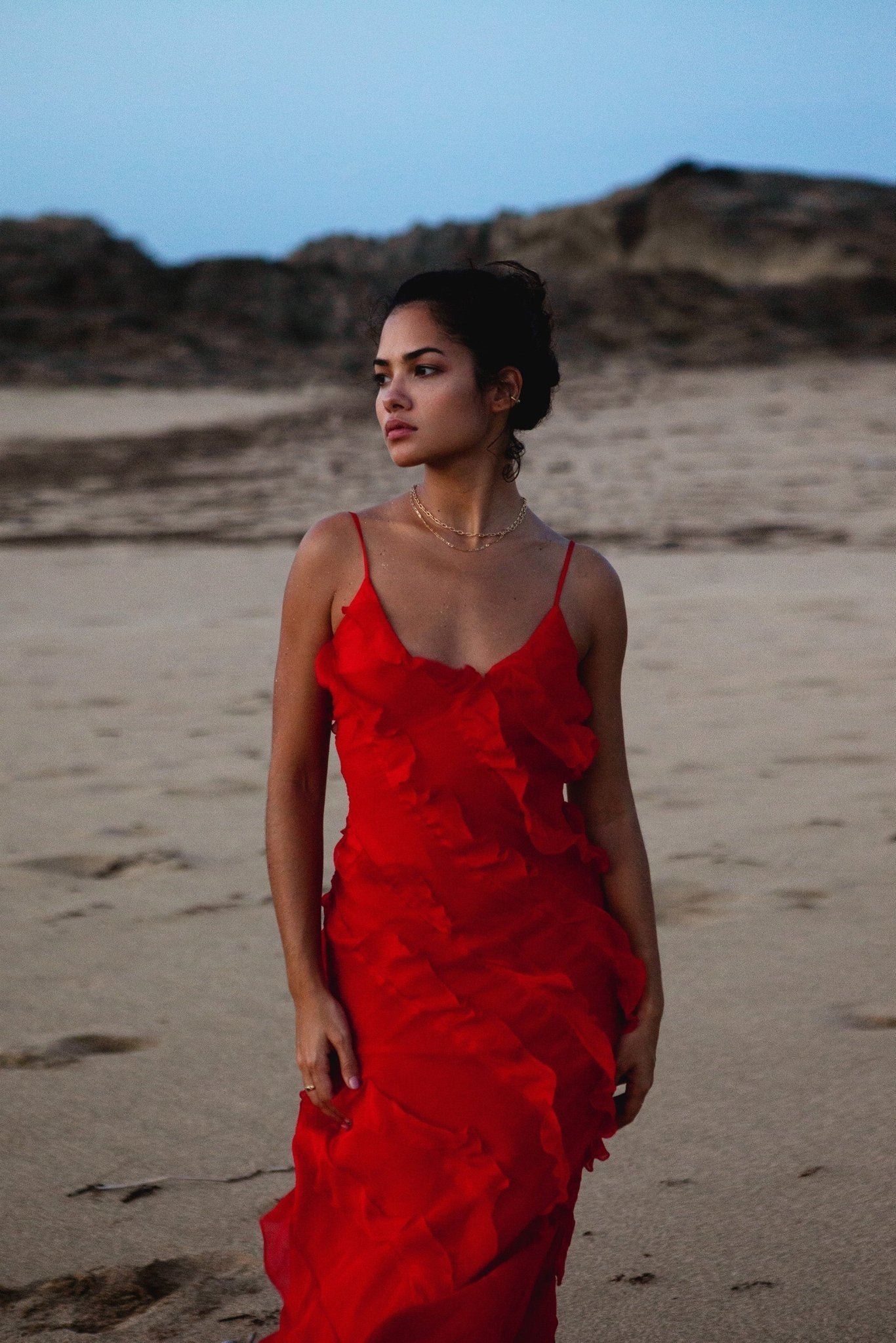 Paula® | Maxi Chiffon Slip With Ruffles