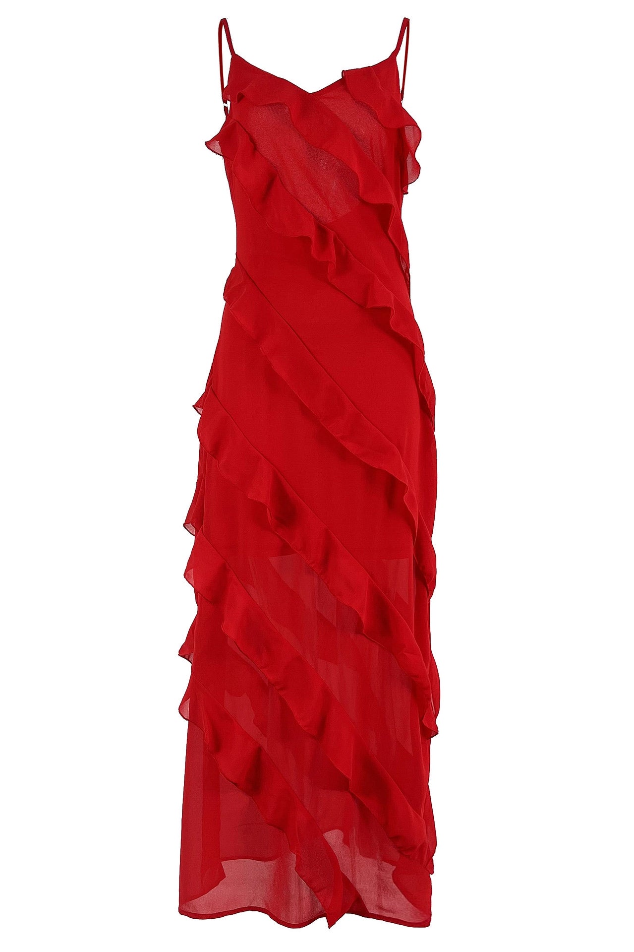 Paula® | Maxi Chiffon Slip With Ruffles