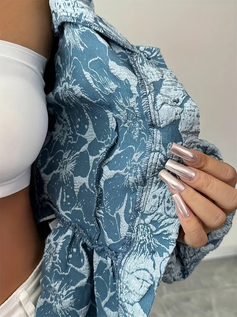 Agata® | Elegant Floral Print Blouse