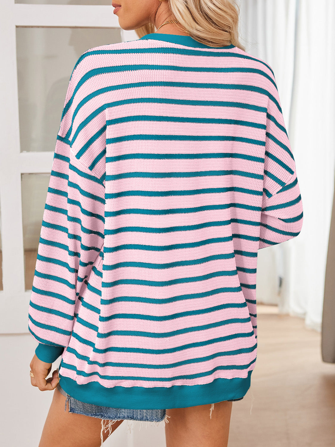 Anita | Lovelet striped contrast long sleeve sweatshirt