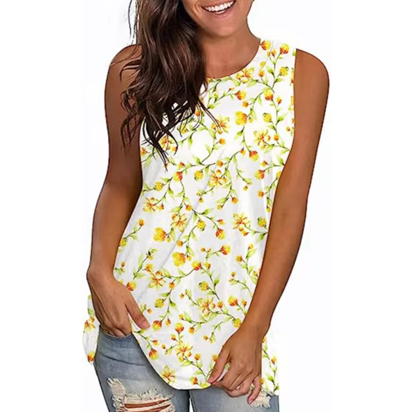 Eliana® | Floral Print Tank Top