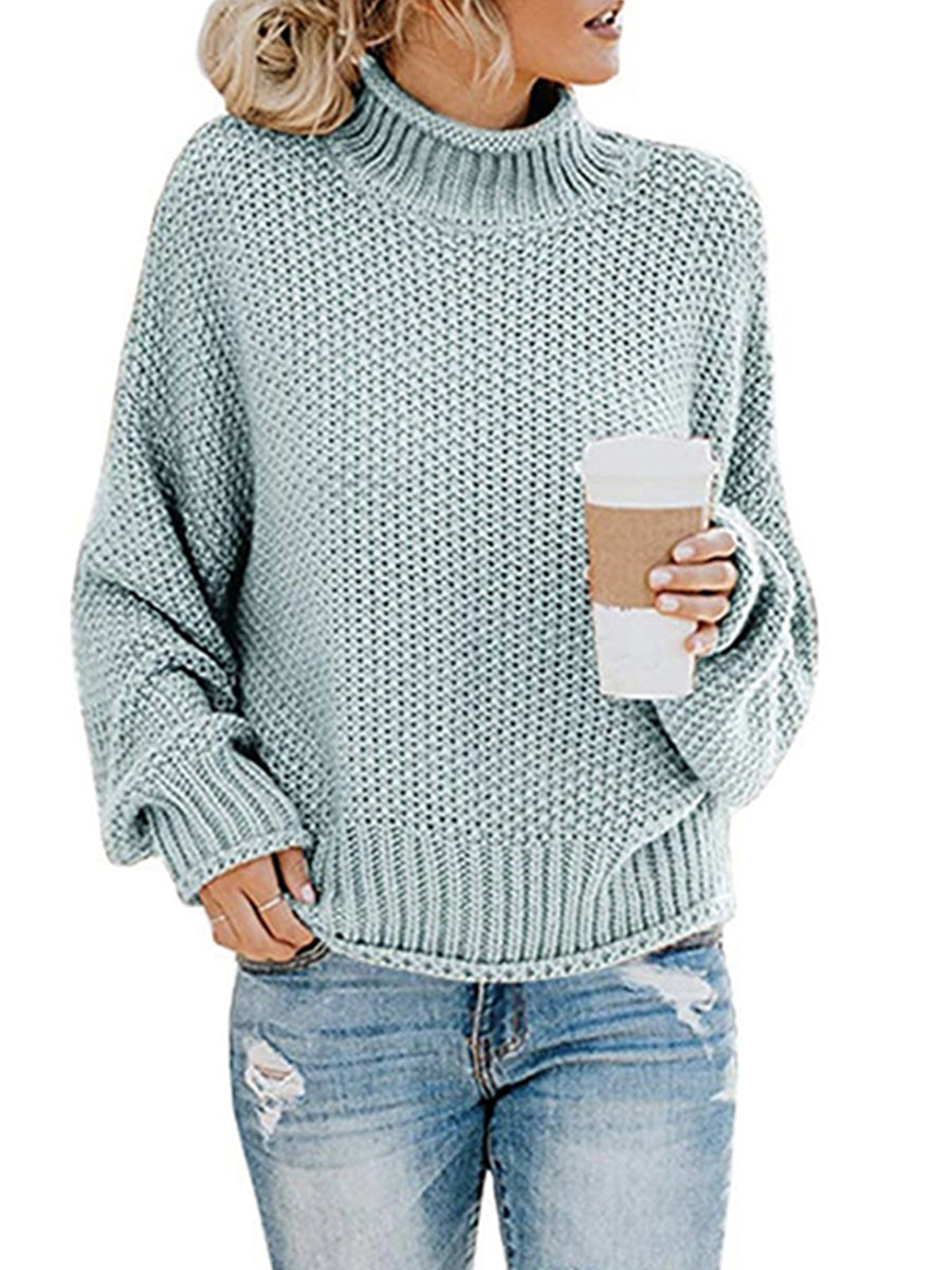 Agnes | Pullover with a turtleneck and dropped shoulders