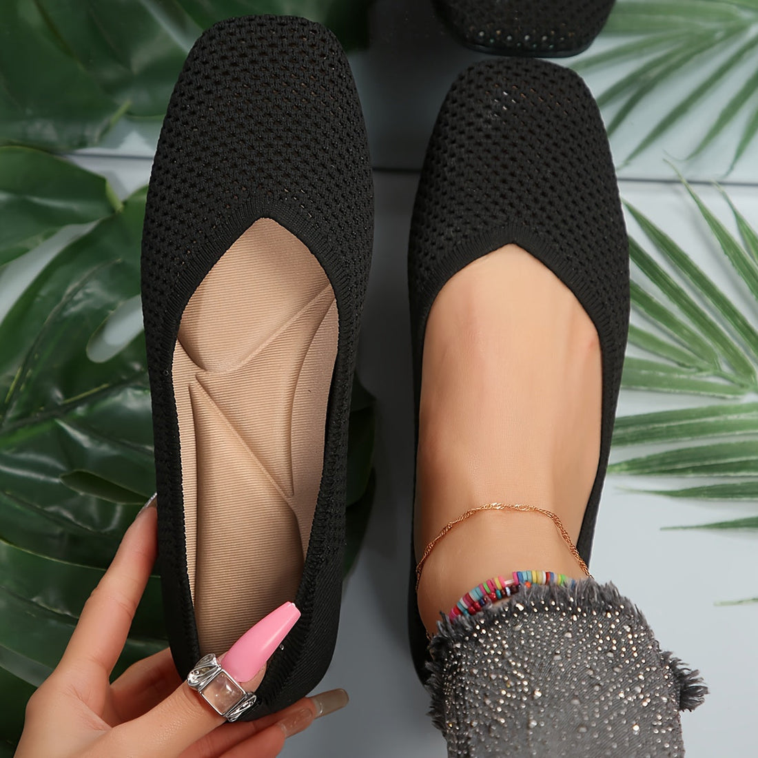 Odele® | Blue Flat Shoes