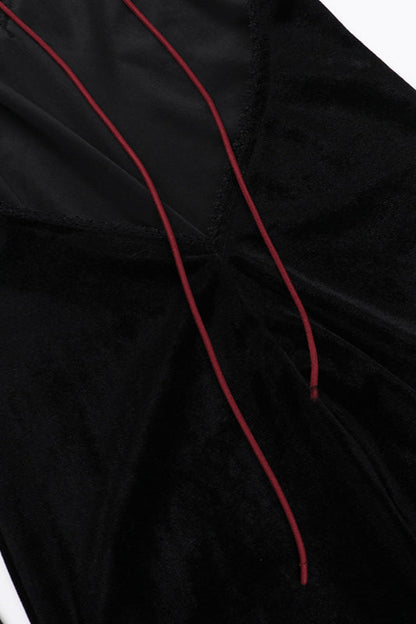 Elegant Open Back Gothic Dress