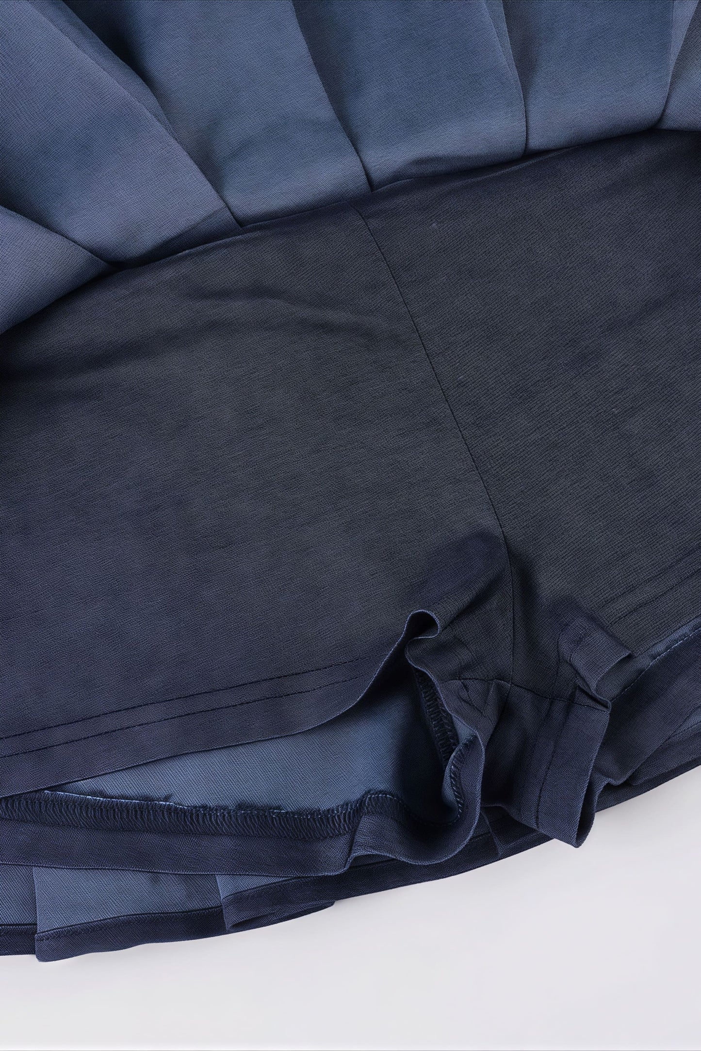 Solid Knit Tie Bandeau Low Waist Pleated Skirt Set