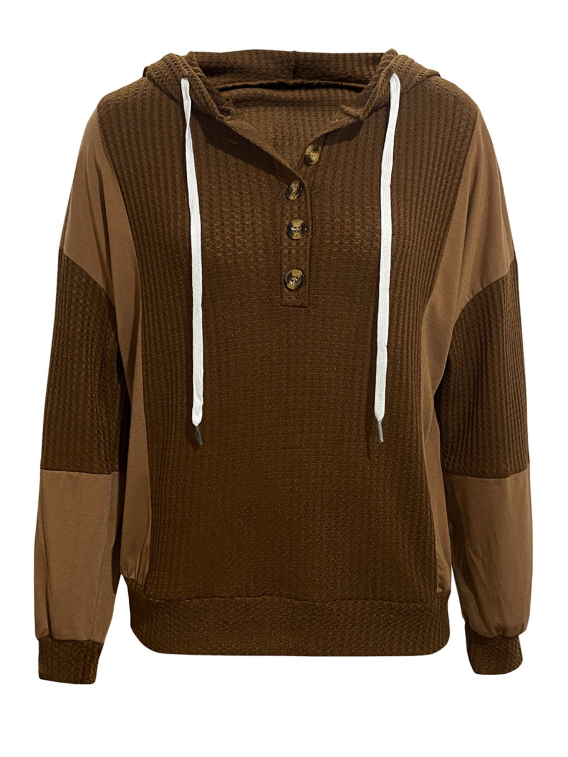 Vittoria | Contrast drawstring hoodie with long sleeves