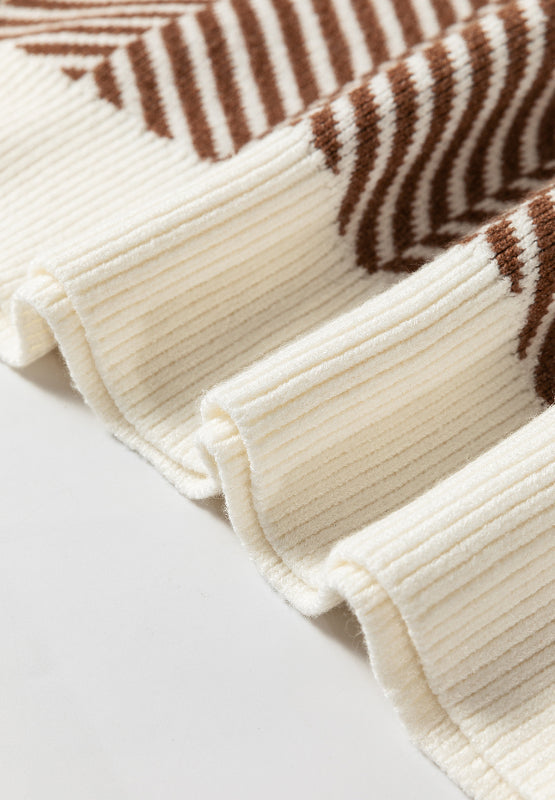 Silvia | Striped long-sleeved sweater with a crew neck