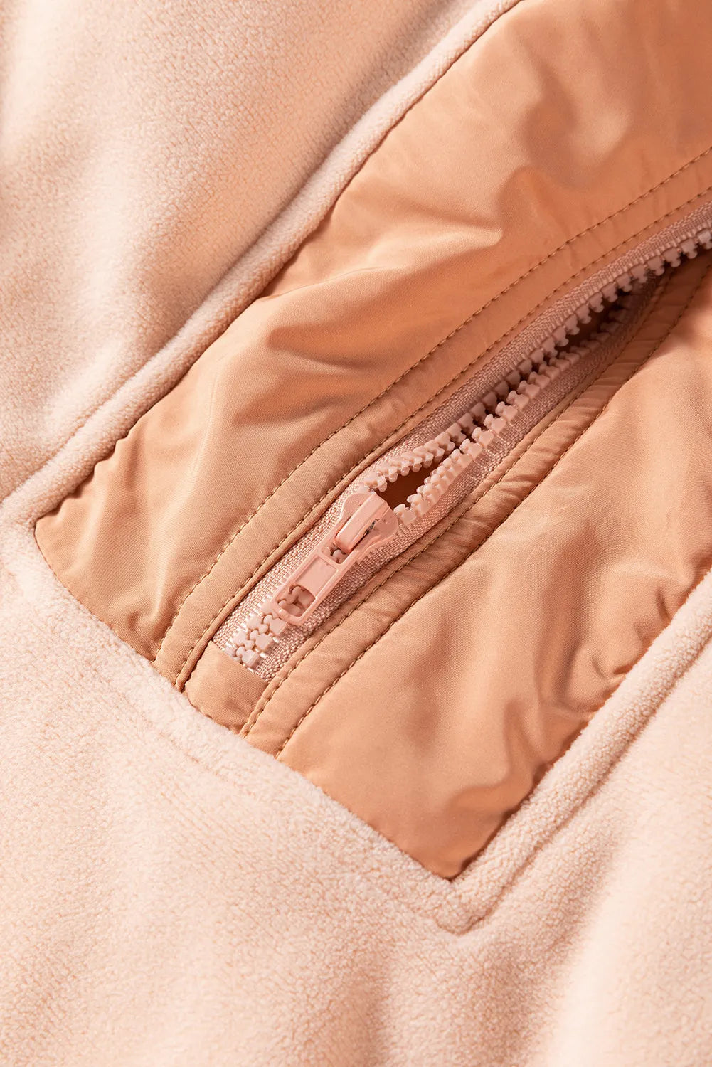 Leire | Color block, long sleeve, half zip hoodie