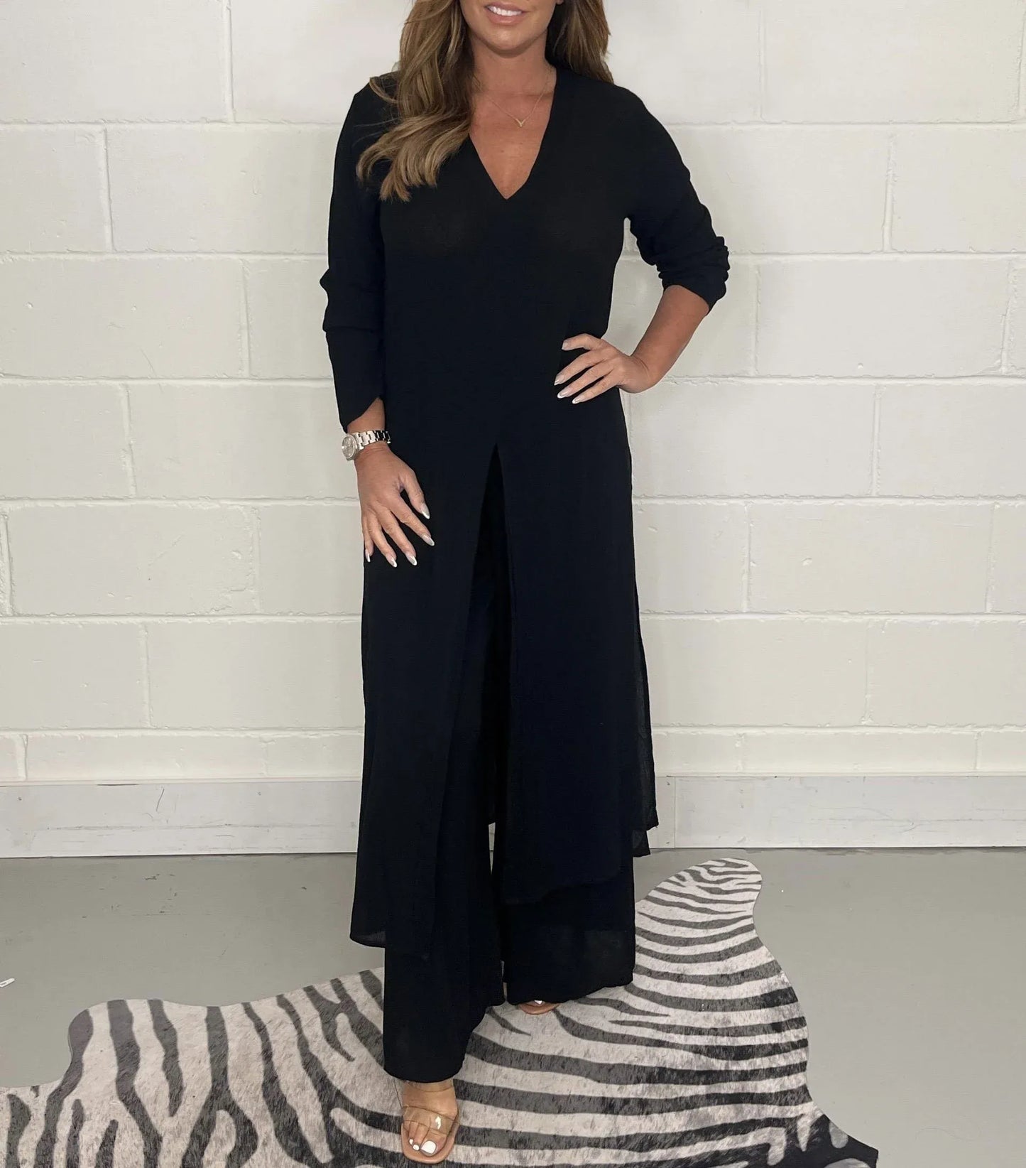 Gia® | Soft Touch: Long Top And Pants