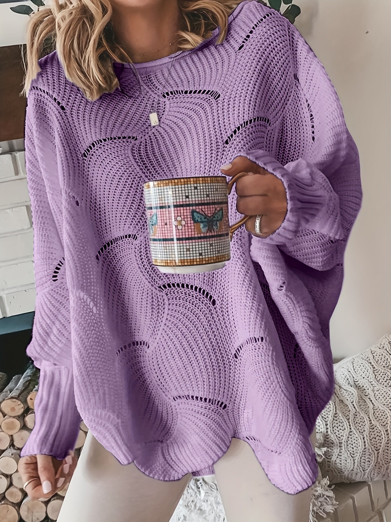 Flor | Women's rib knit sweater