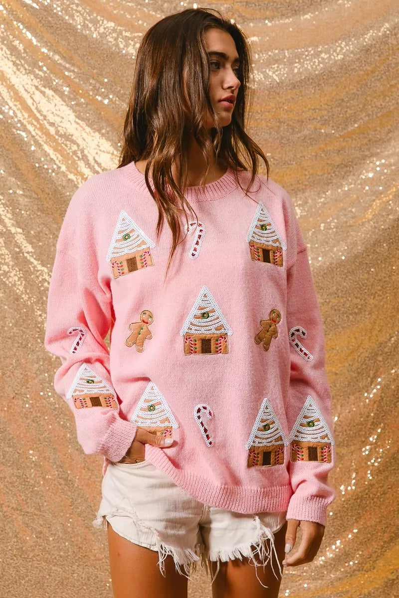 Jocelyn | Women's Winter Christmas Crew Neck Sweater