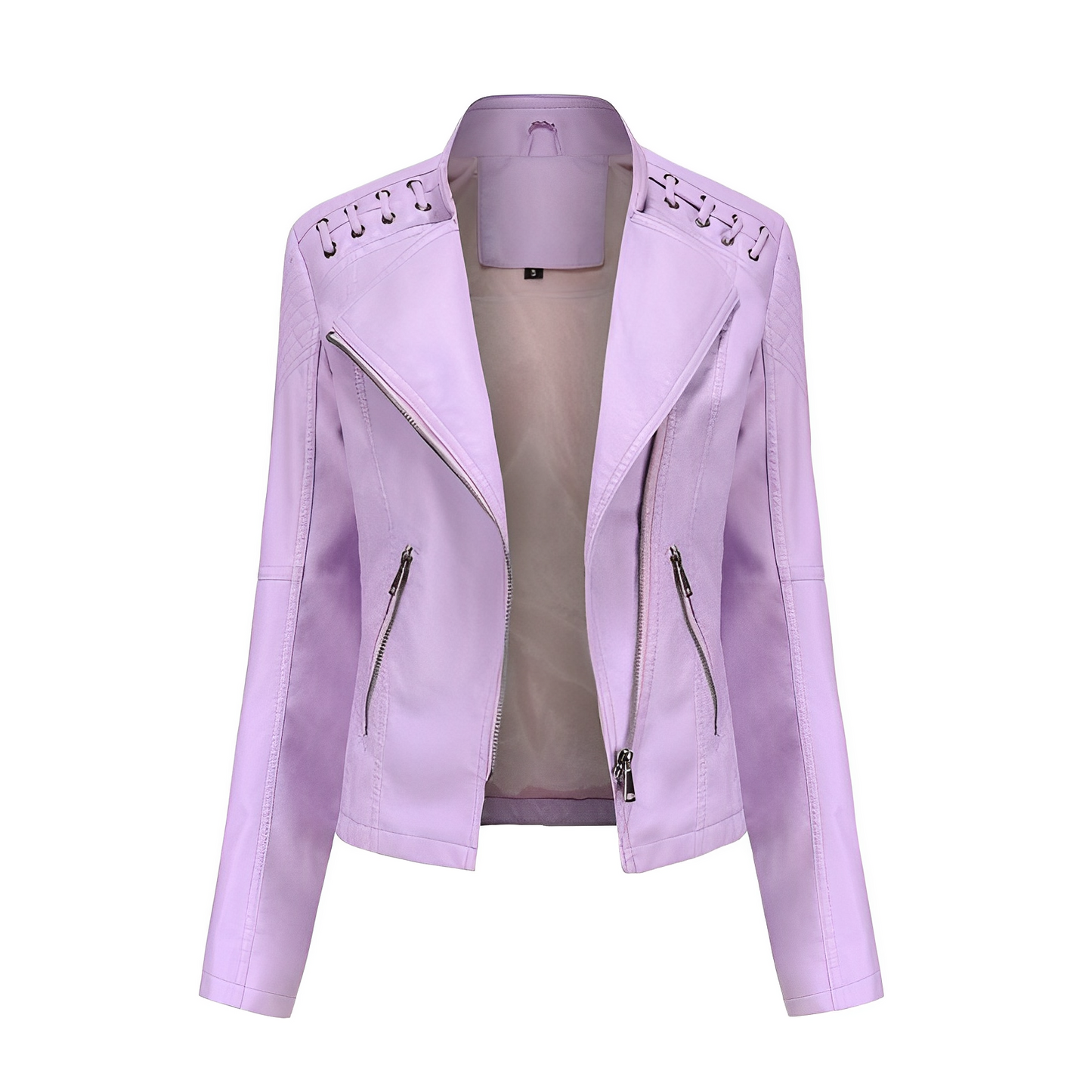 Guillermina | PU leather jacket with zipper