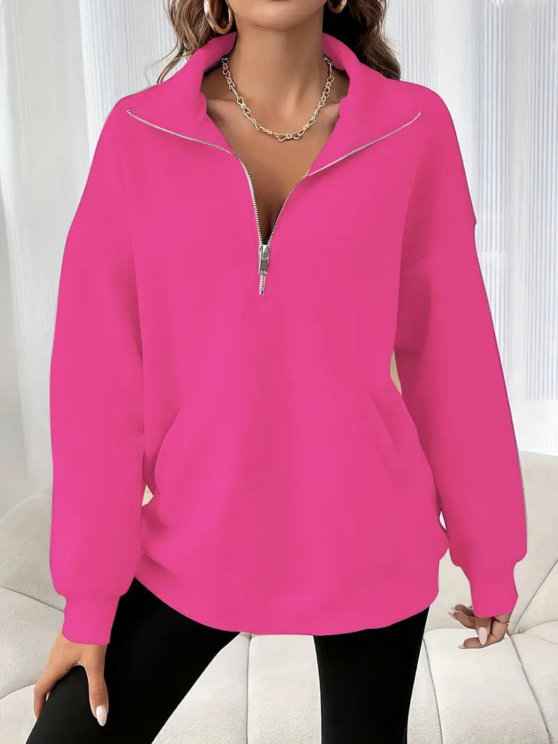 Kaitlyn® | Casual Loose Zip-Up Sweater