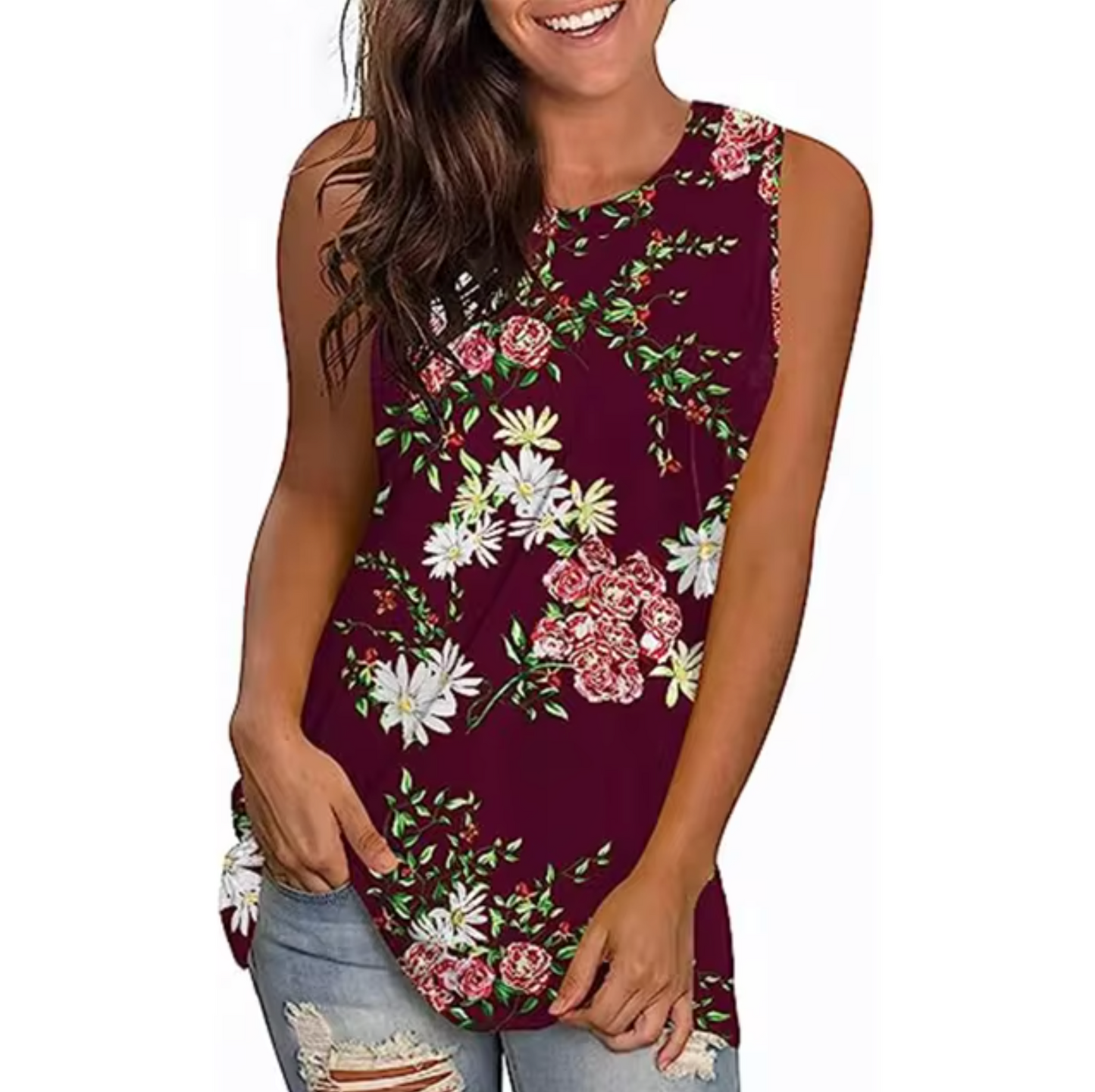 Eliana® | Floral Print Tank Top