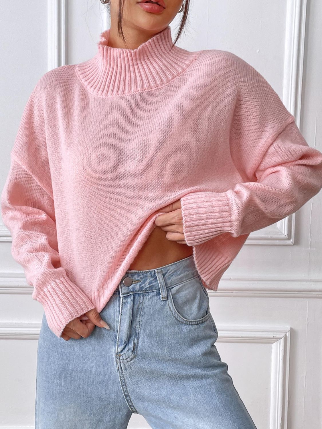 Viola | Turtleneck sweater with long sleeves