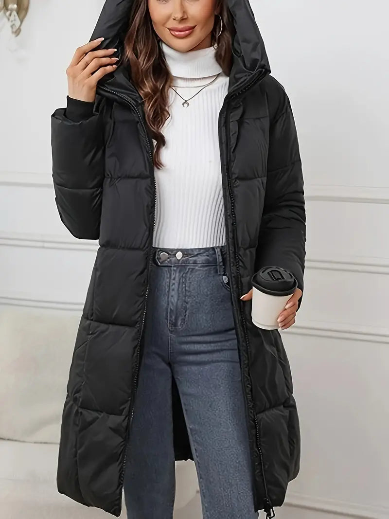 Lucrecia | Long down jacket with hood