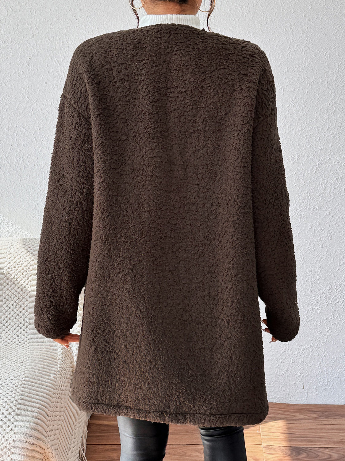 Annika | Long sleeve open front winter coat