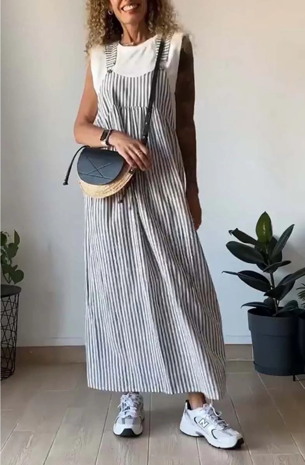 Ilenia® | Casual Striped Overalls