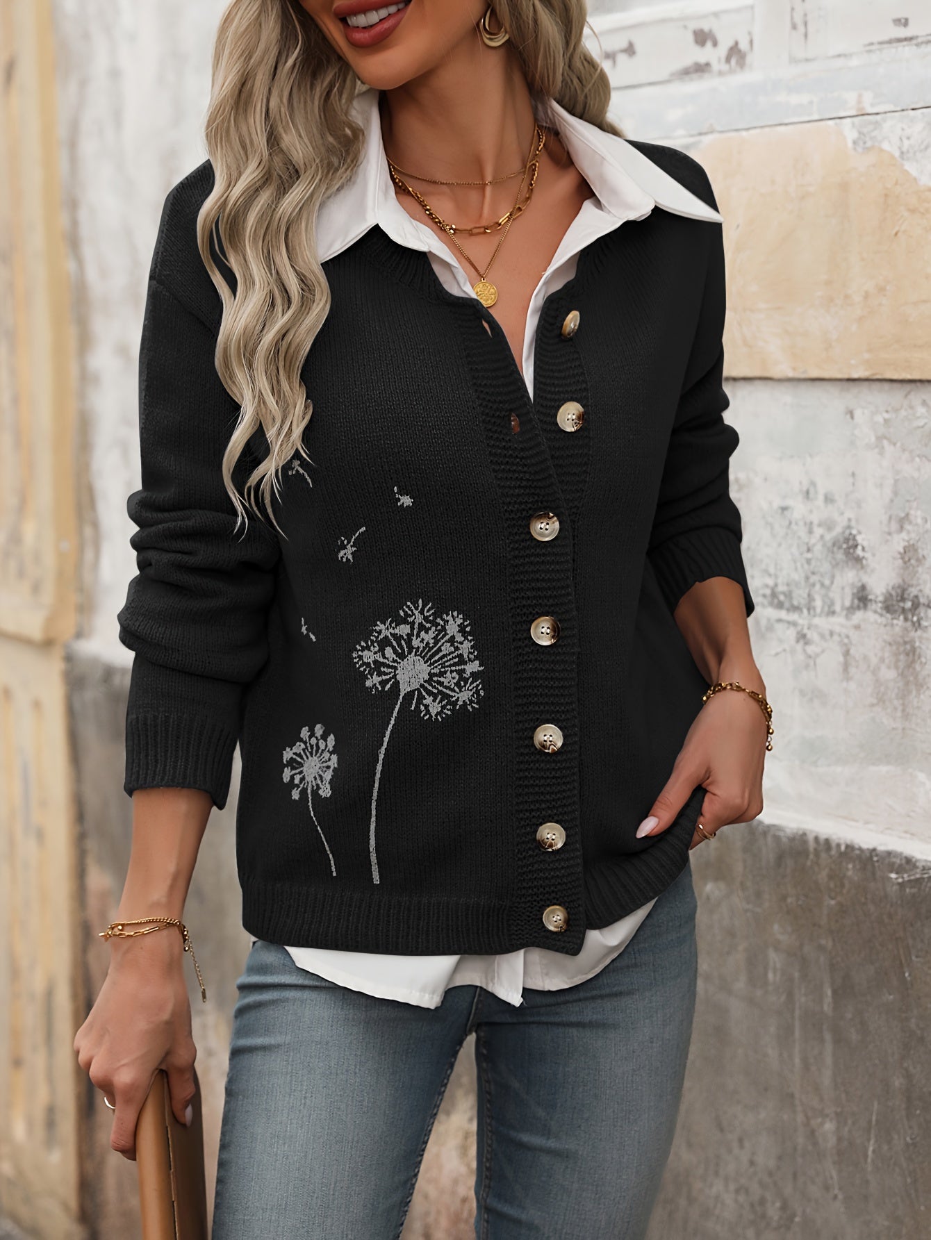 Laura® | Chic Button-Down Cardigan