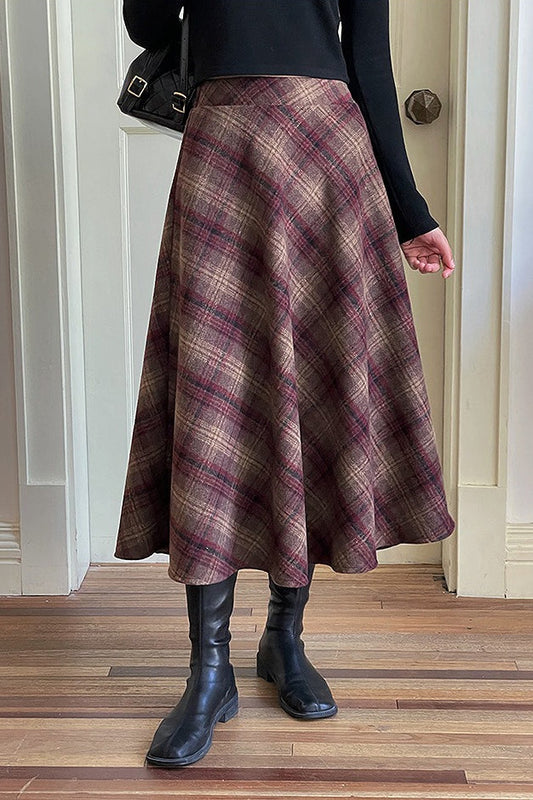 Vintage Red Mohair Skirt