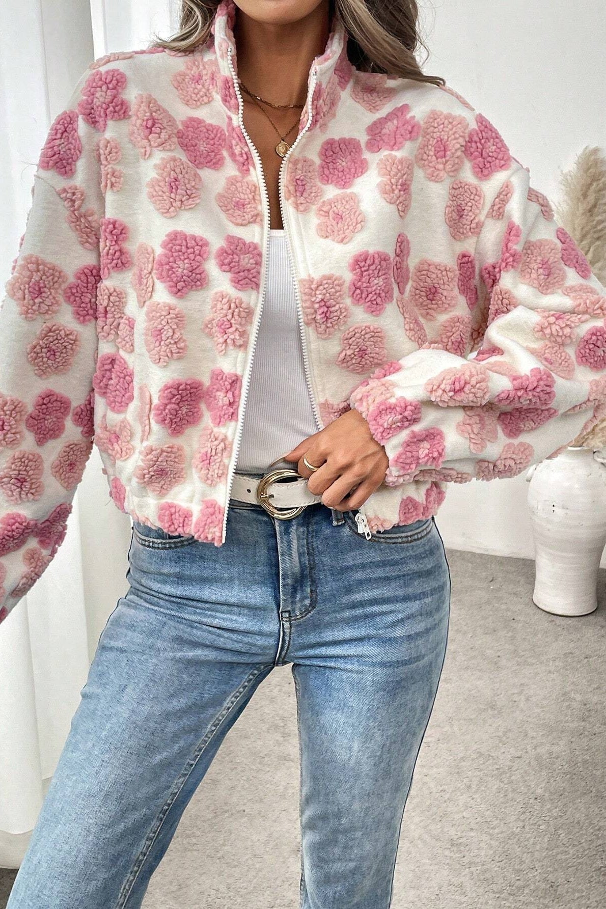 Jacquard Trendy Stylish Jacket Coat