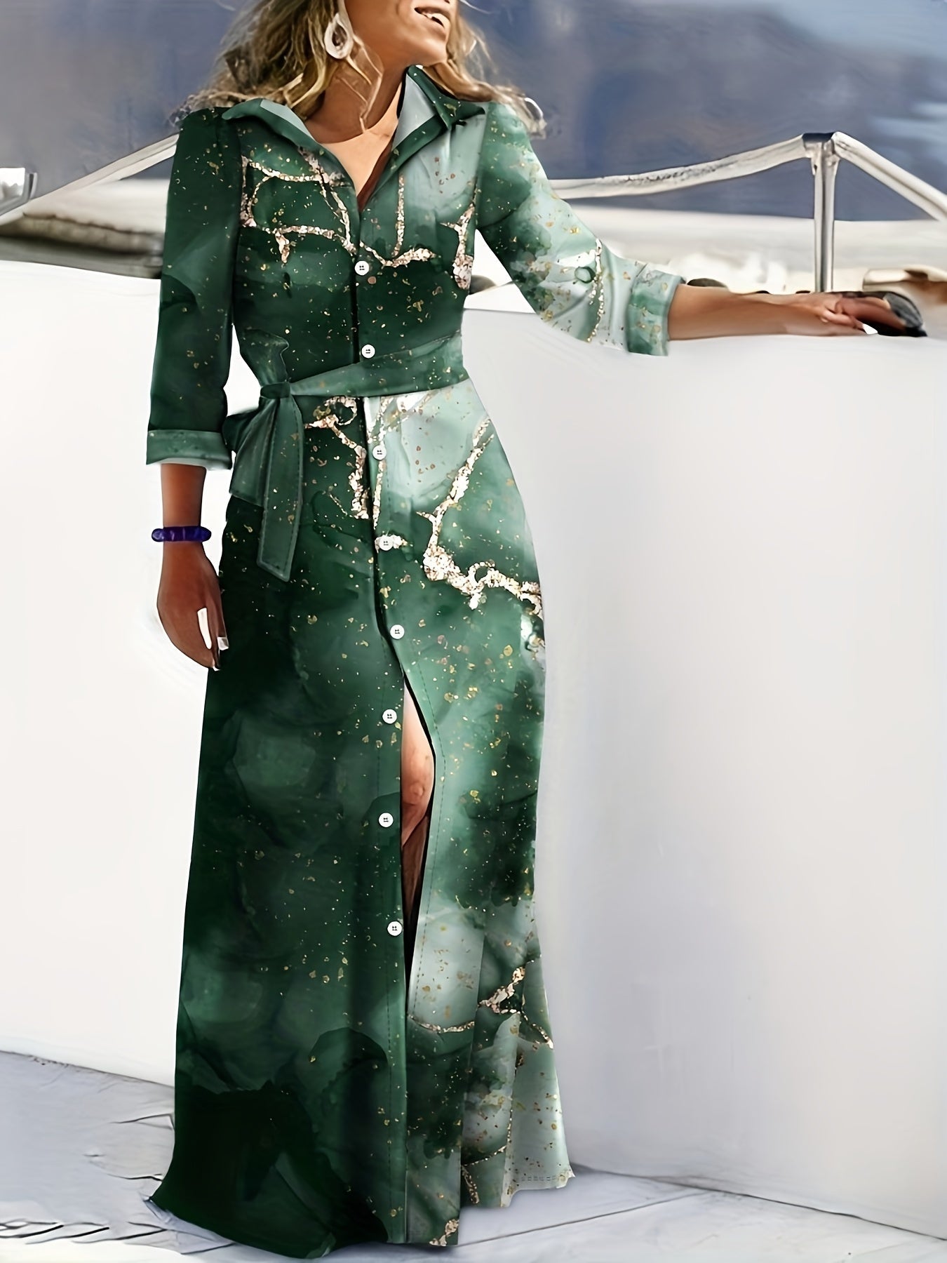 Verónica® | Striped Maxi Dress