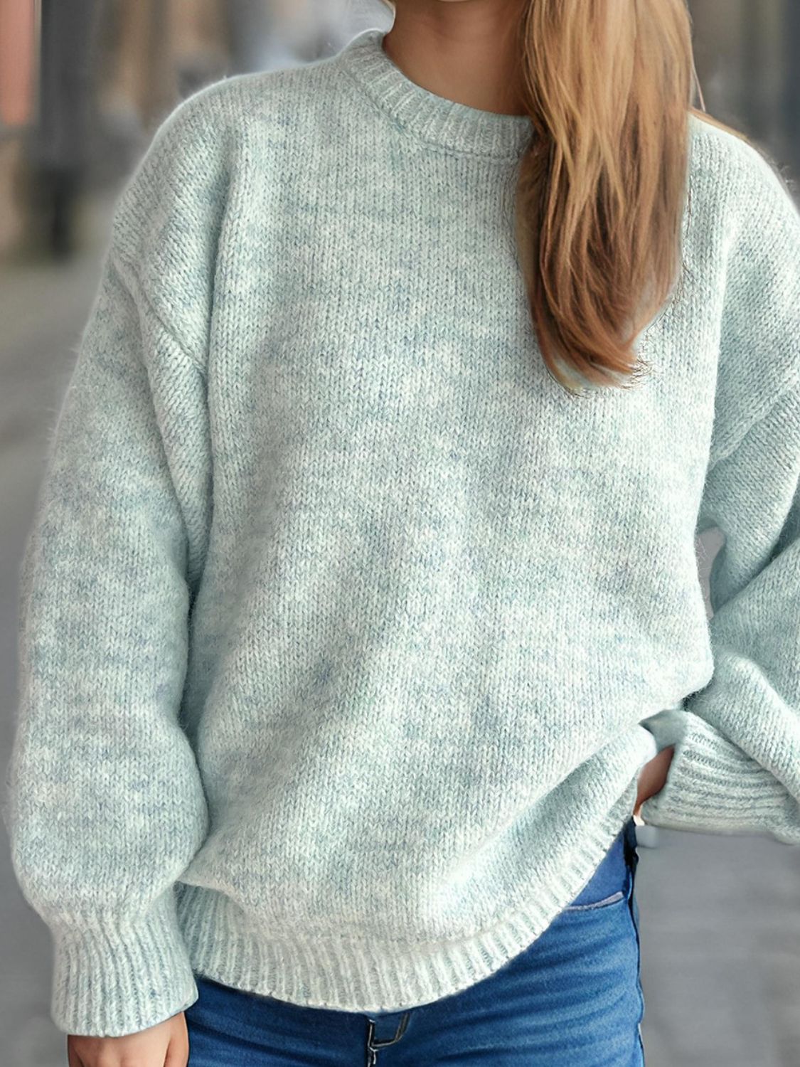 Hortensia | Crew neck sweater with long sleeves