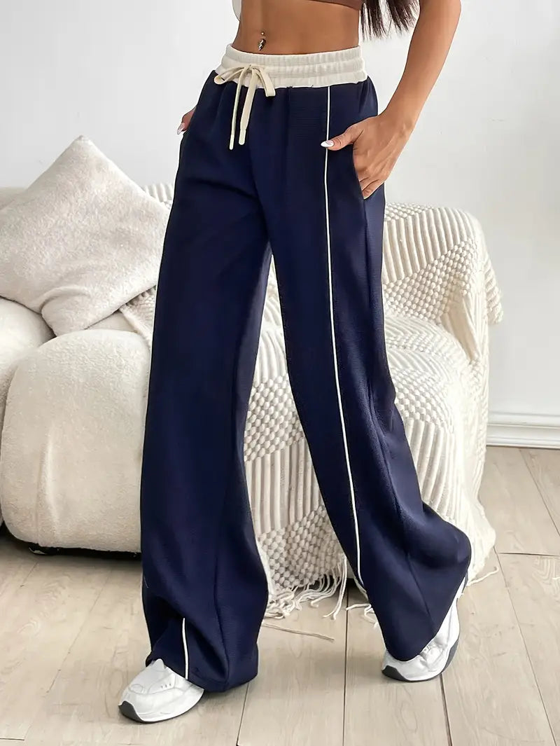 Ilaria® | Wide Leg Stretch Joggers