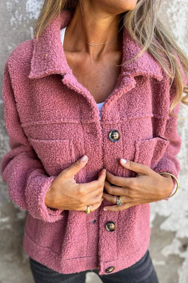Amalia | Cozy winter coat with side pockets for women