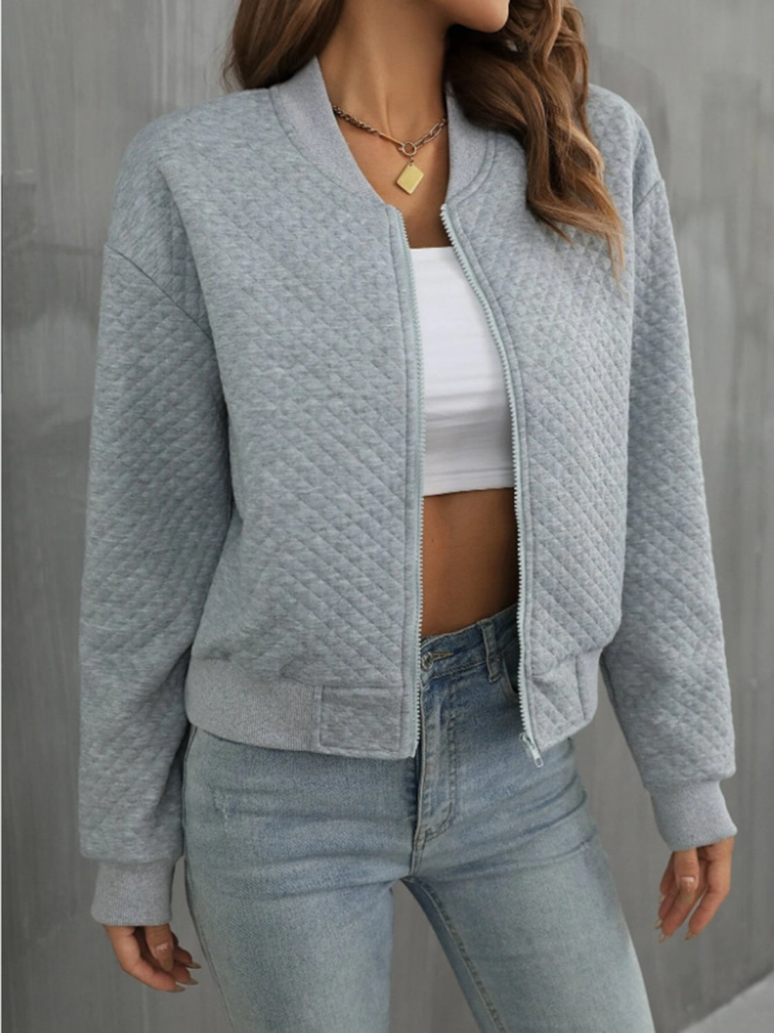 Ines | Long sleeve jacket with zip