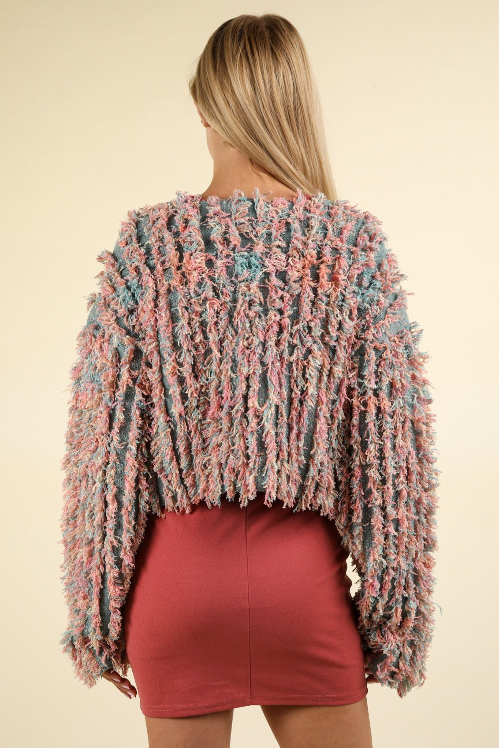 Sybille | Shaggy zip up cardigan