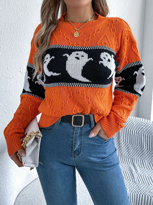 Victoria | Ghost crew neck long sleeve sweater