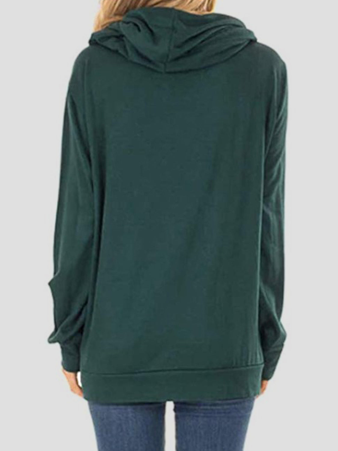 Giovanna | Long sleeve drawstring hoodie with letter graphic
