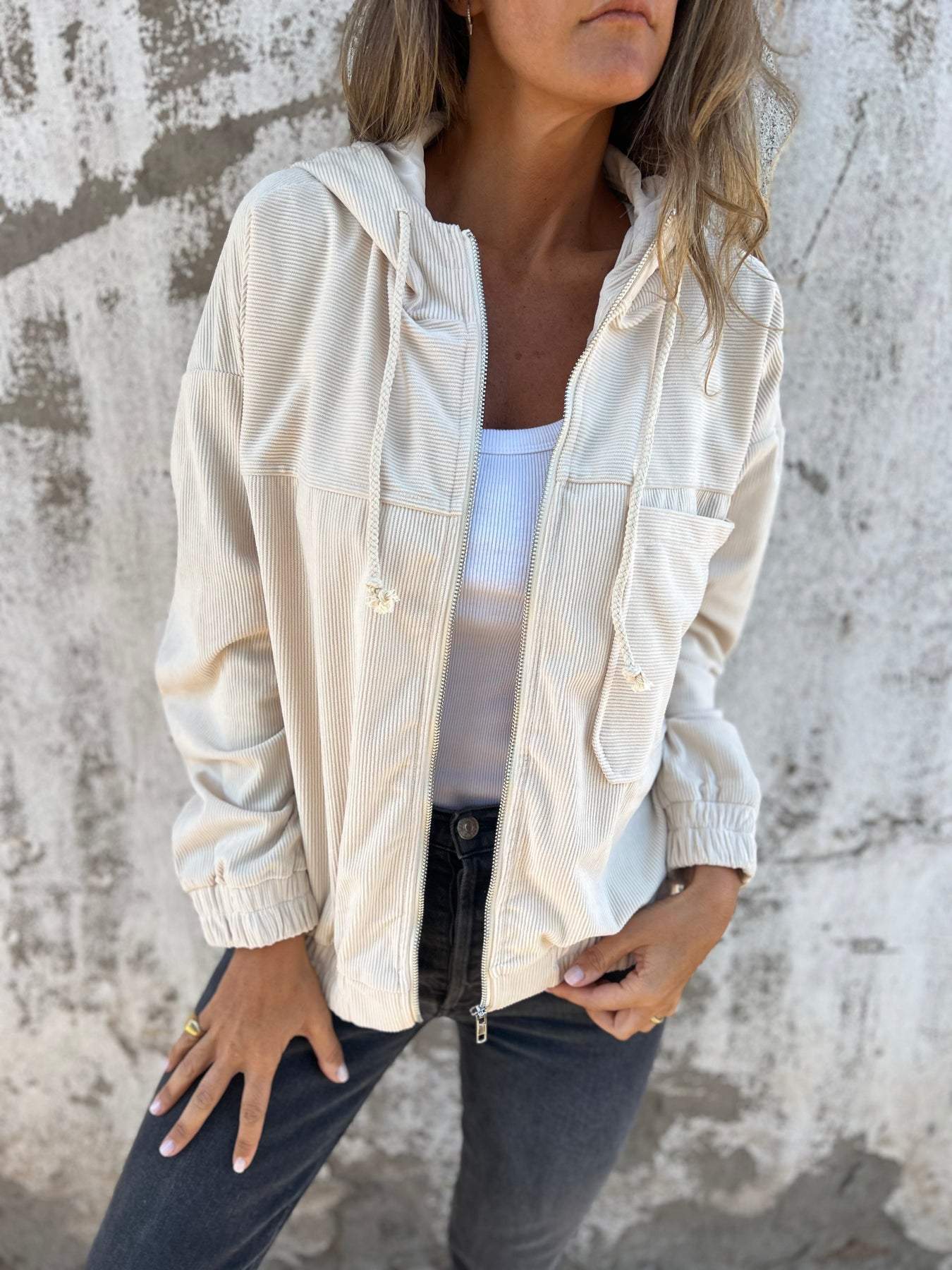 Hilda® | Leisure jacket with hood and zip