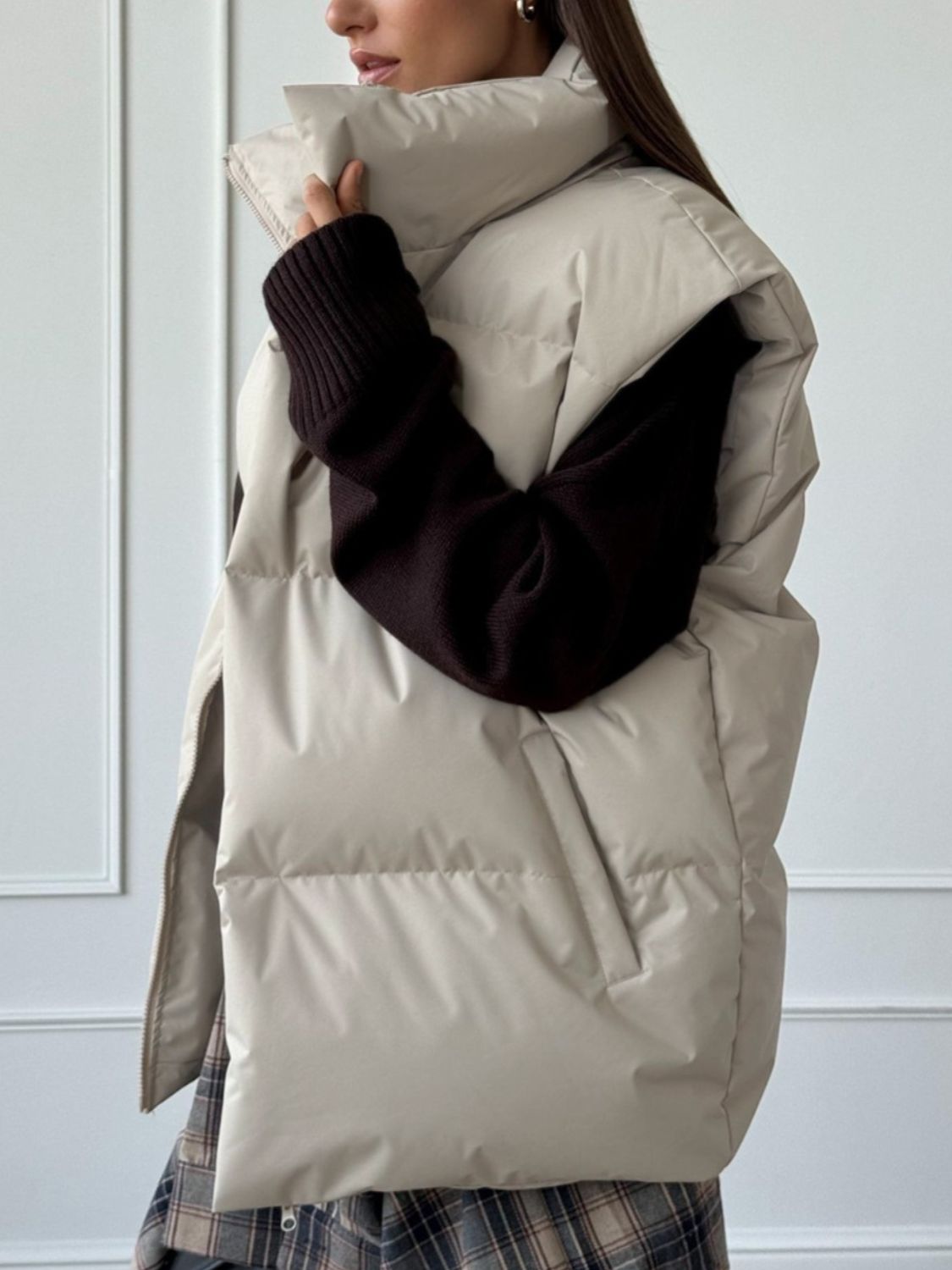 Rocio | Zip-up turtleneck sweater