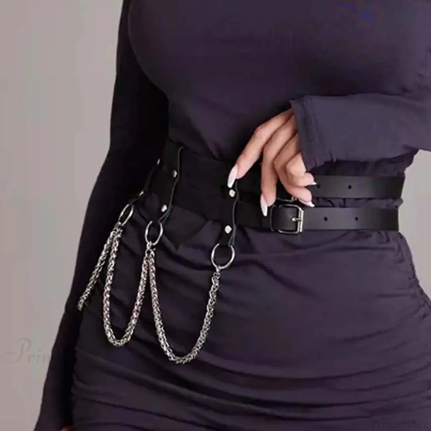 Fashion Gothic Rebel Leather Waist Belt
