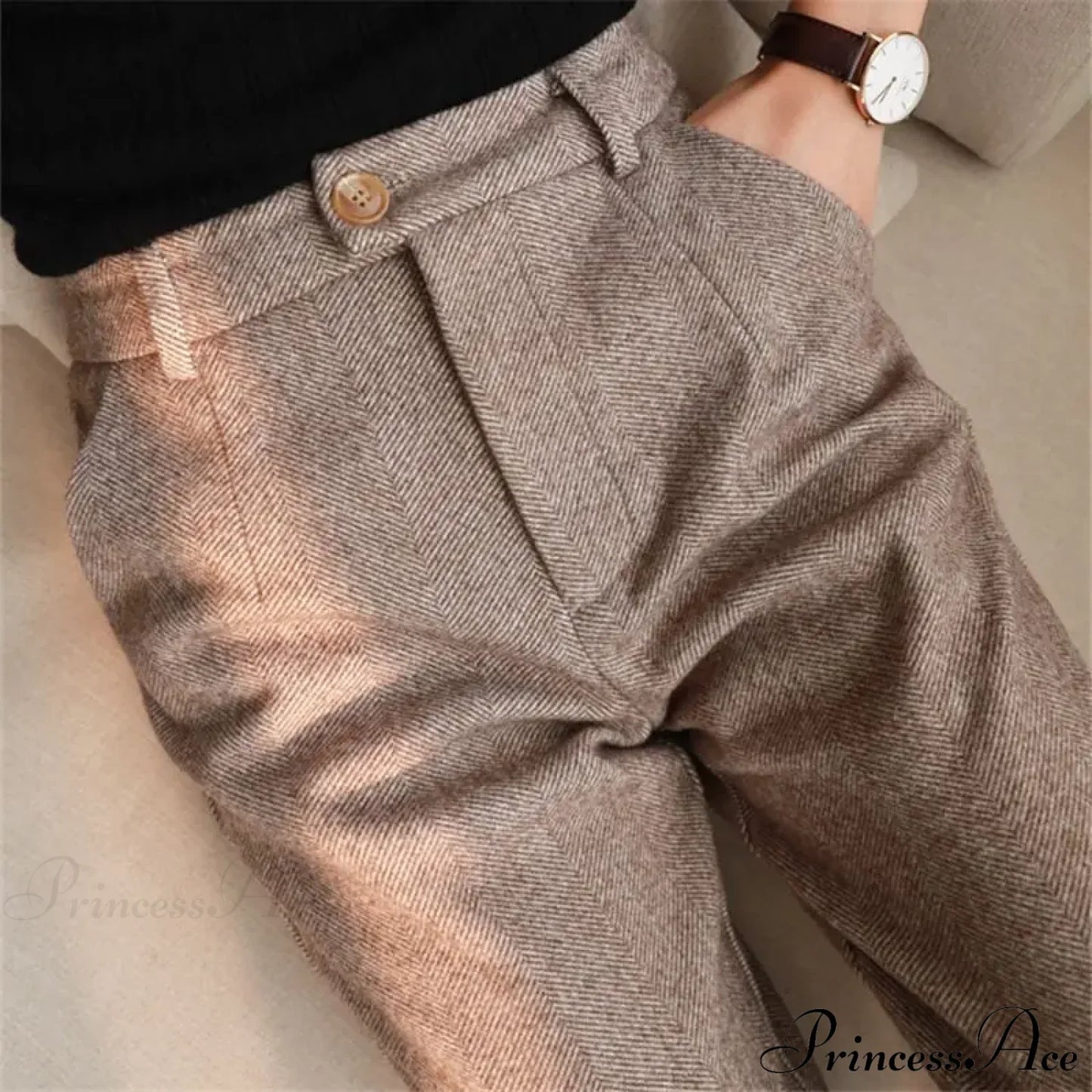Fashion Office Wear High Waist Harem Pencil Trousers Autumn Winter Pants