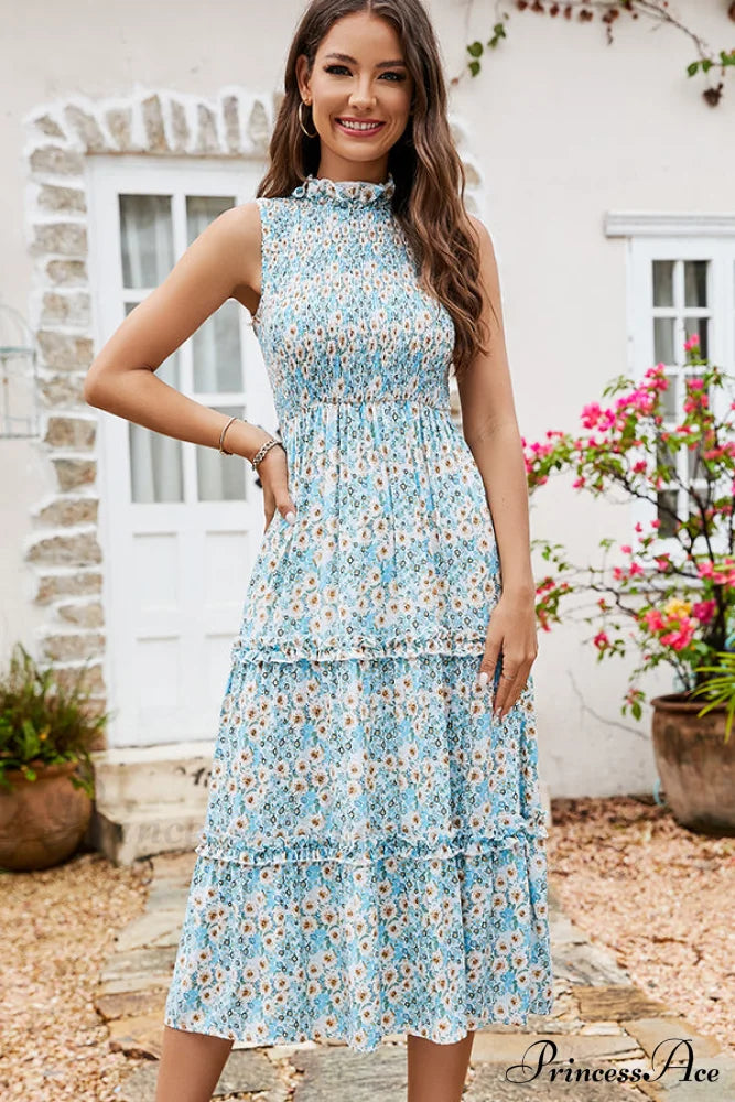 Fashion Printed Graceful Casual Mini Dress