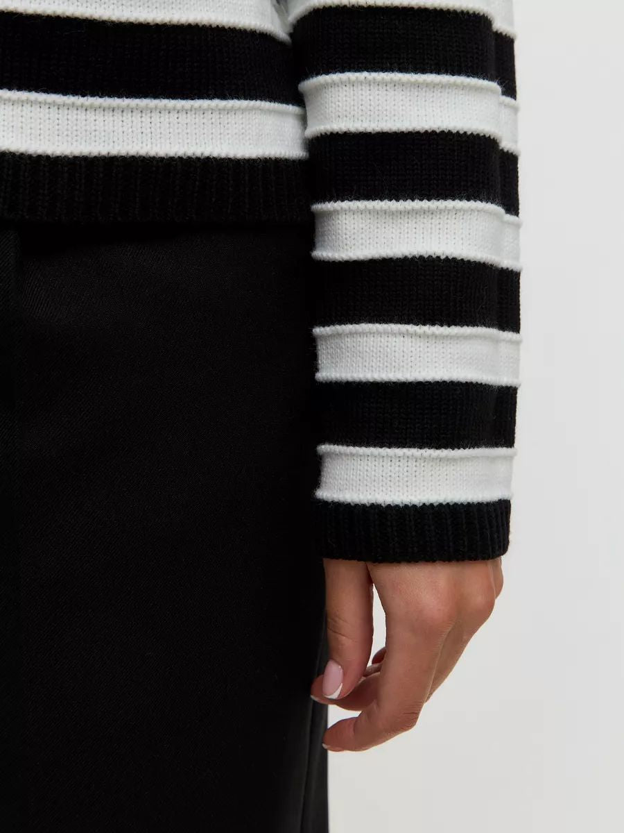 Samantha | Striped, long-sleeved cardigan with dropped shoulders
