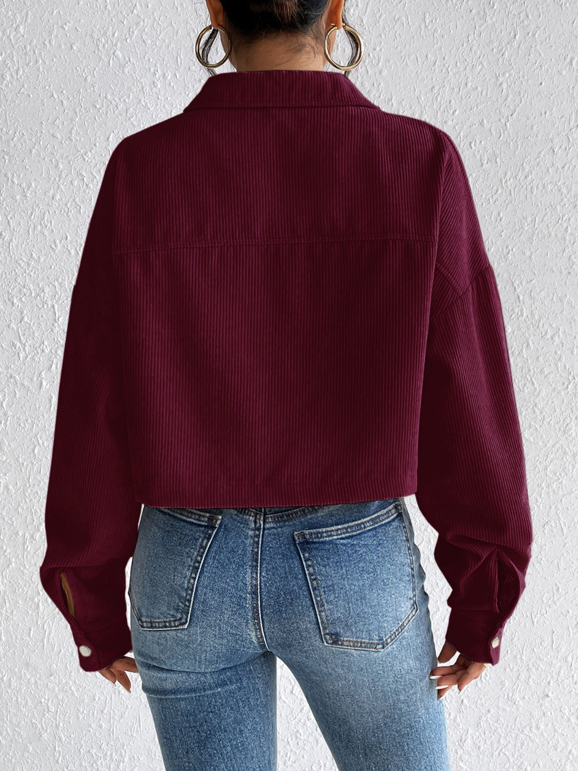 Constance | Long sleeve jacket with snap fastening