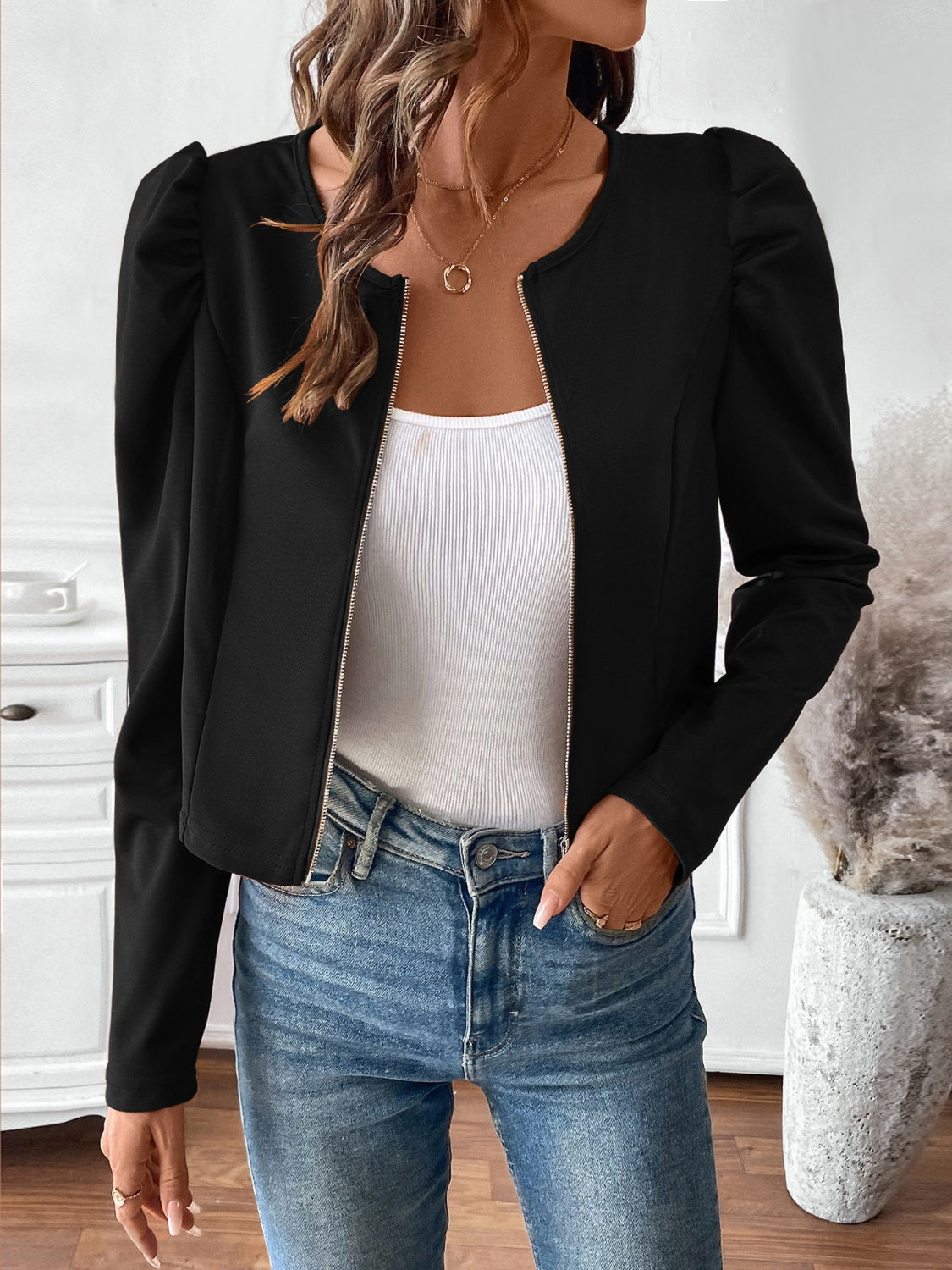 Josefa | Long sleeve jacket with zip