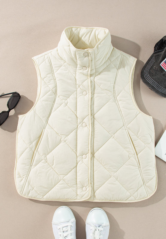 Maite | Vest with snap-down structure and pockets