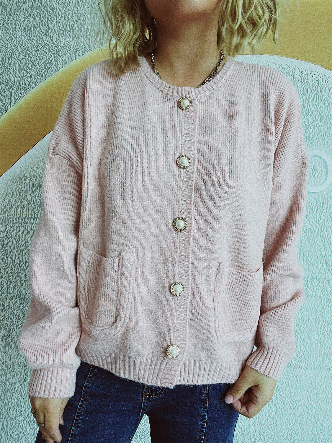 Helene | Long sleeve cardigan with buttons
