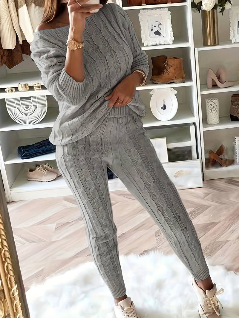 Fabiola | Elegant two-piece sweater set