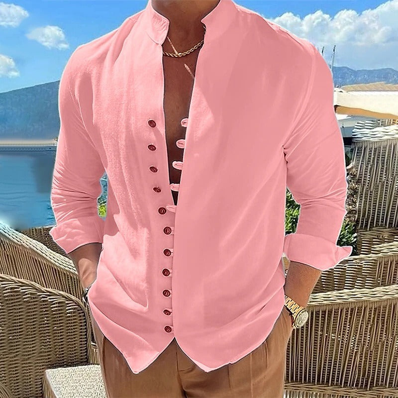 Benjamin | Cotton Shirt with Long Sleeves for Men