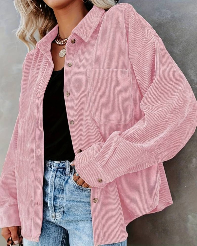 Fabiana® | Women's shirt with vintage collar and button placket