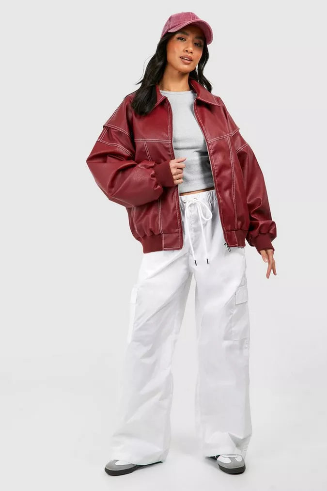 Josefina | oversized leather jacket