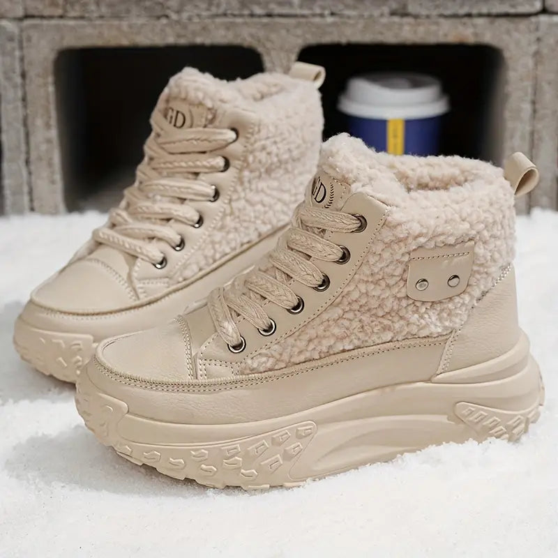 Edna | Waterproof plush ankle boots