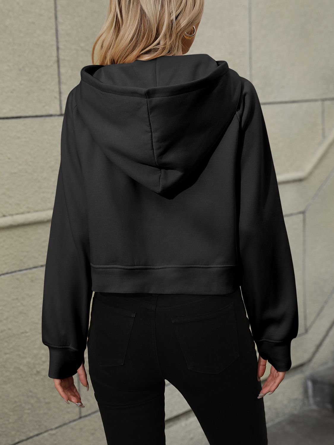Magdalena | Long sleeve half zip sweatshirt